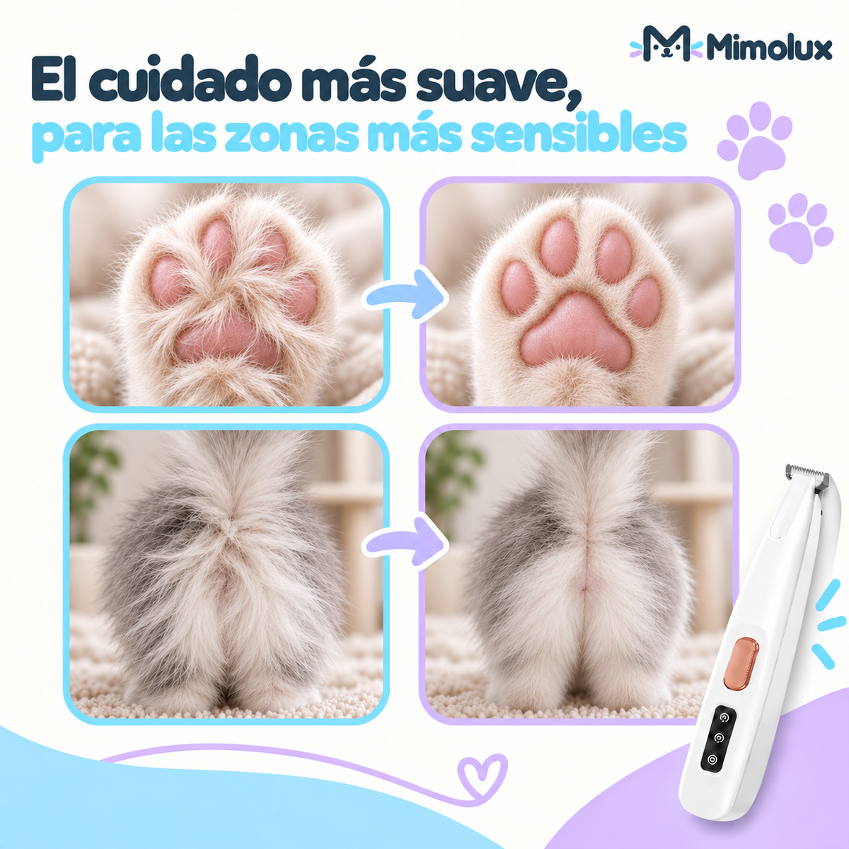 PawZen™ Recortador de Pelo para Gatos